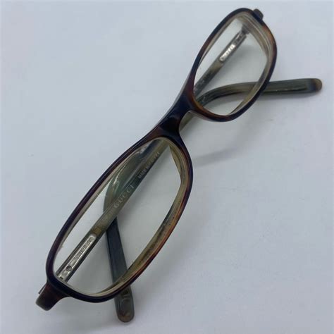 GUCCI GG1416 5T8 Eyeglasses Frames Womens Brown Marble 